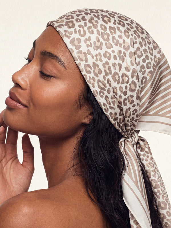 Neutral Animal Print Scarf