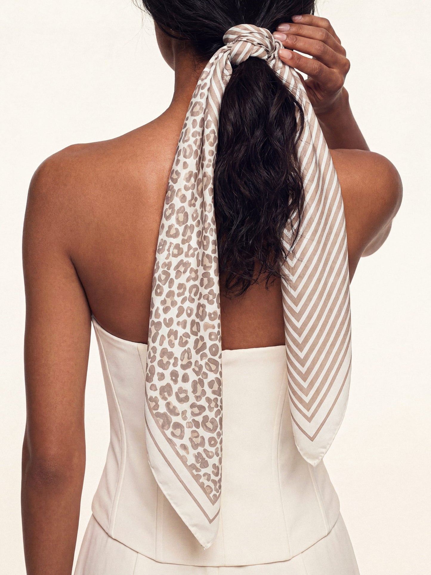 Neutral Animal Print Scarf