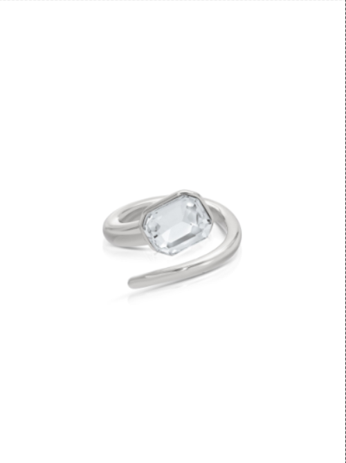 Emerald Deco Wrap Ring