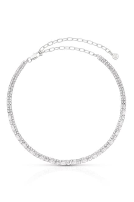 Dainty Crystal Strands Choker