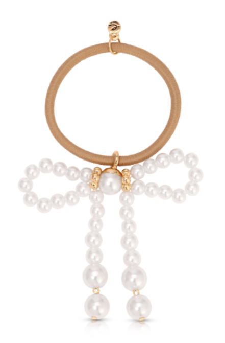 Aurora Pearl Bow Hair Tie