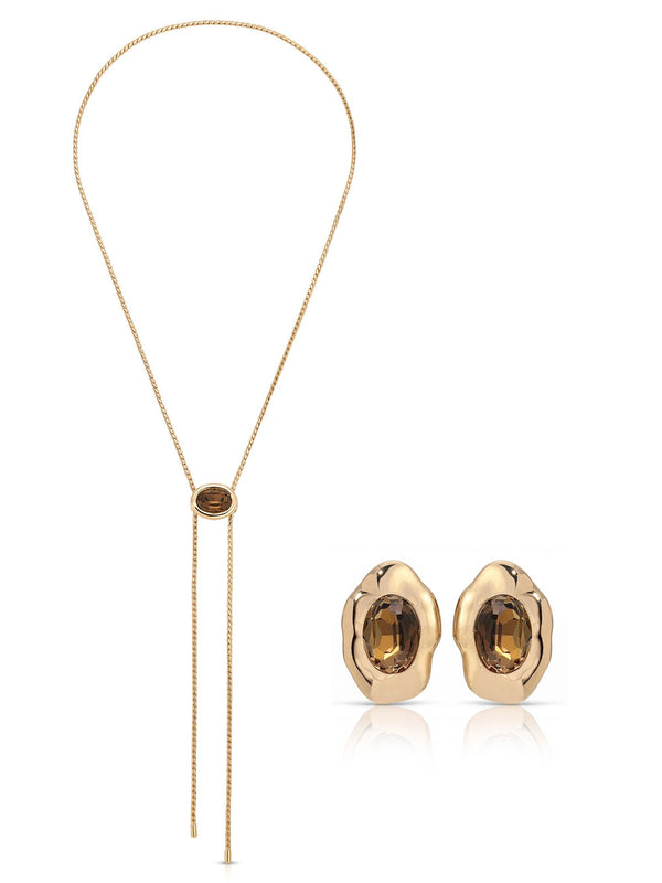 Smokey Quartz Bolo Set