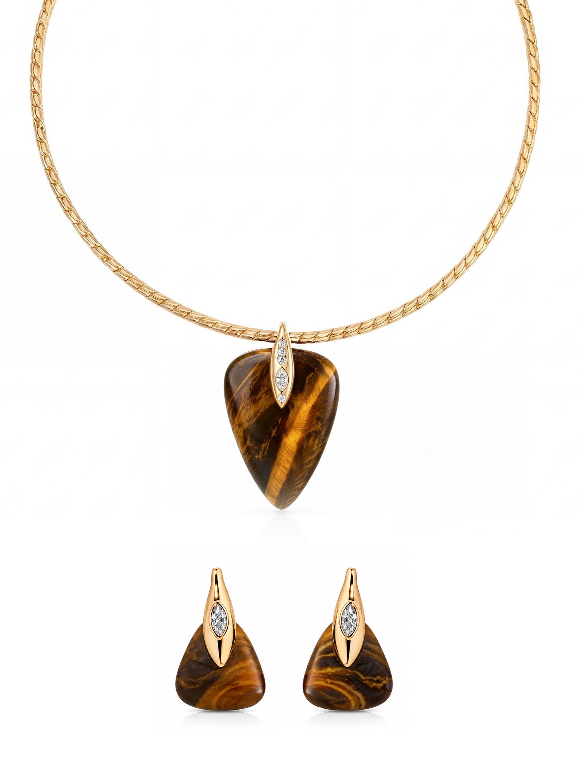 Solstice Set in Tiger's Eye