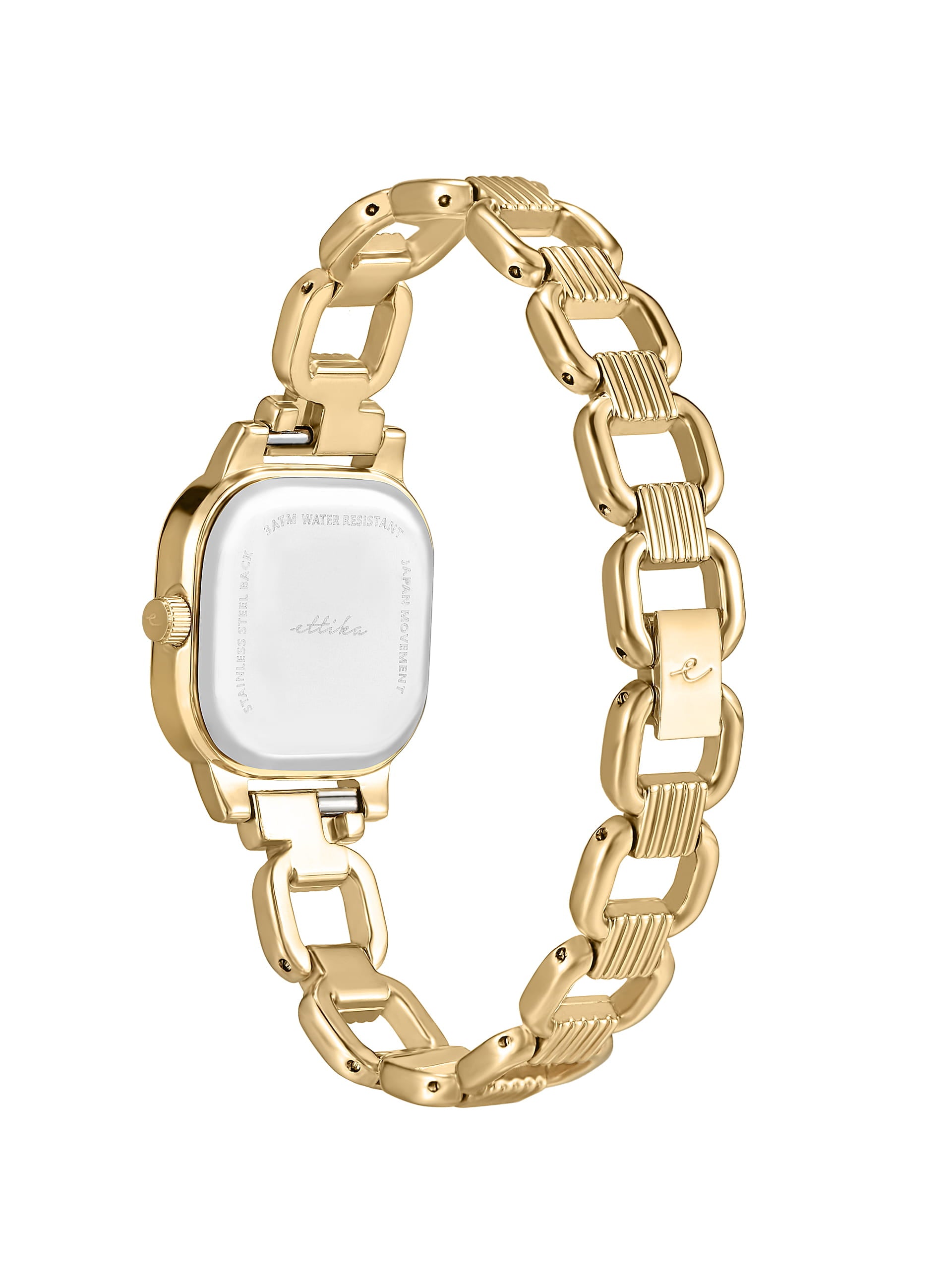 Classic Square Gold Bracelet Watch with 24K Gold Plating 5