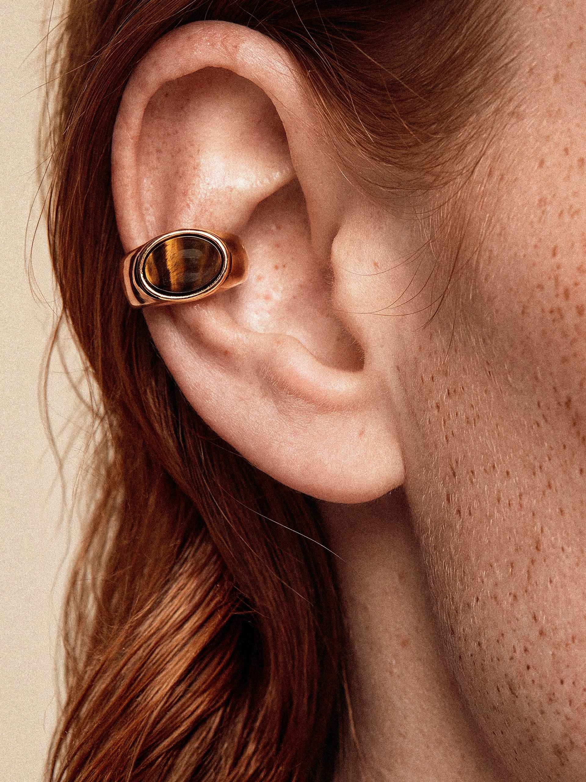 Tiger's Eye Solstice Ear Cuff
