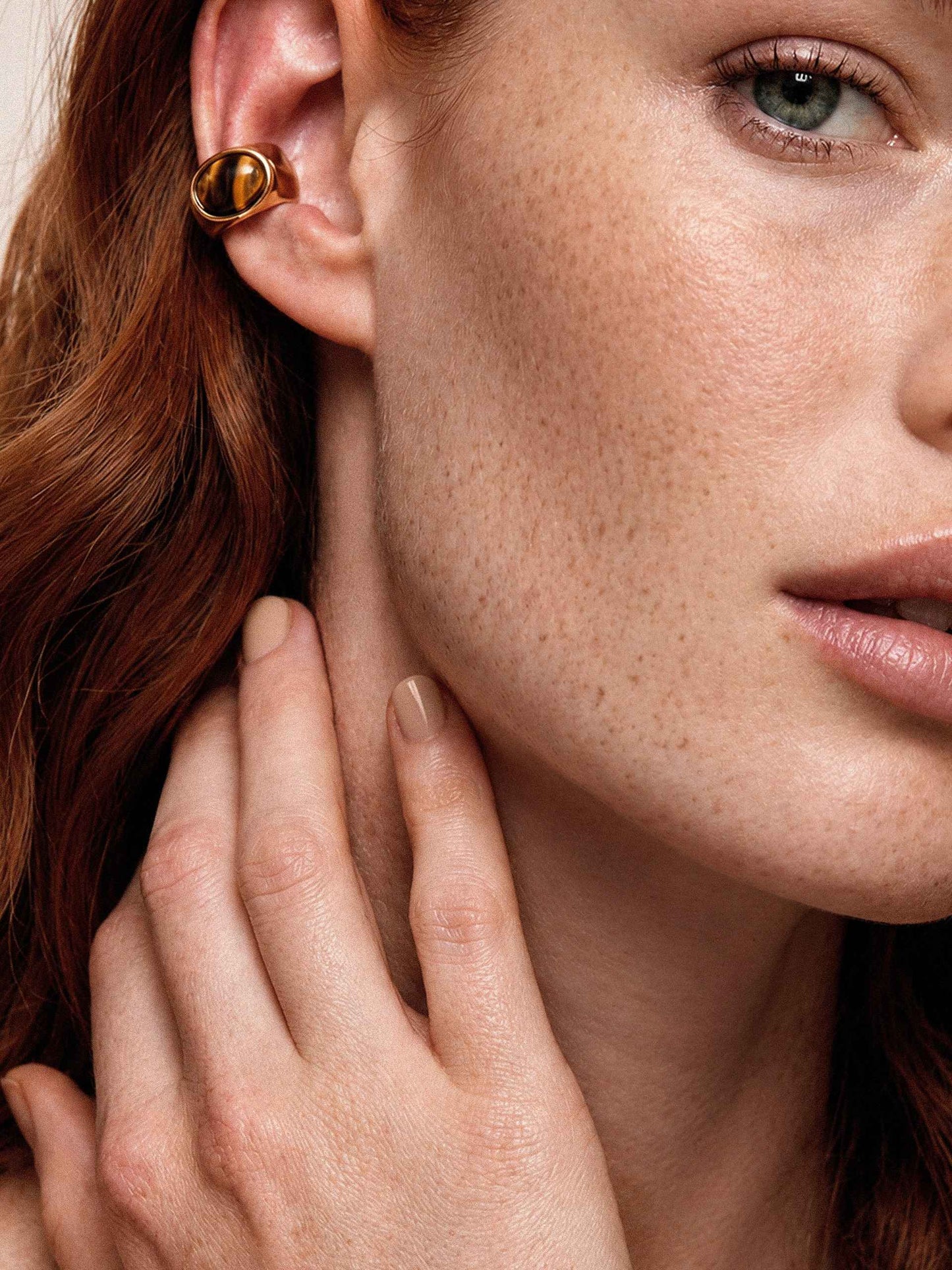 Tiger's Eye Solstice Ear Cuff