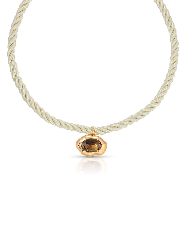 Molten Pendant Rope Necklace