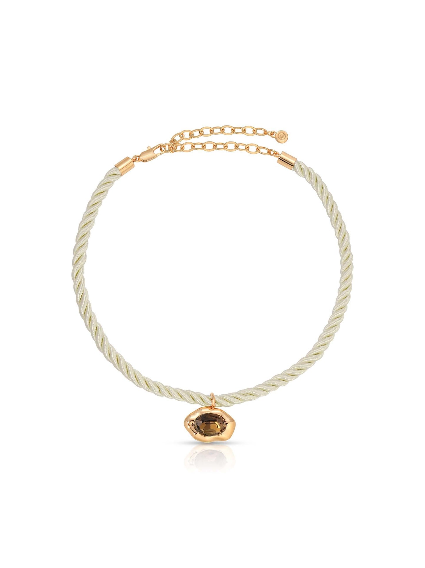Molten Pendant Rope Necklace