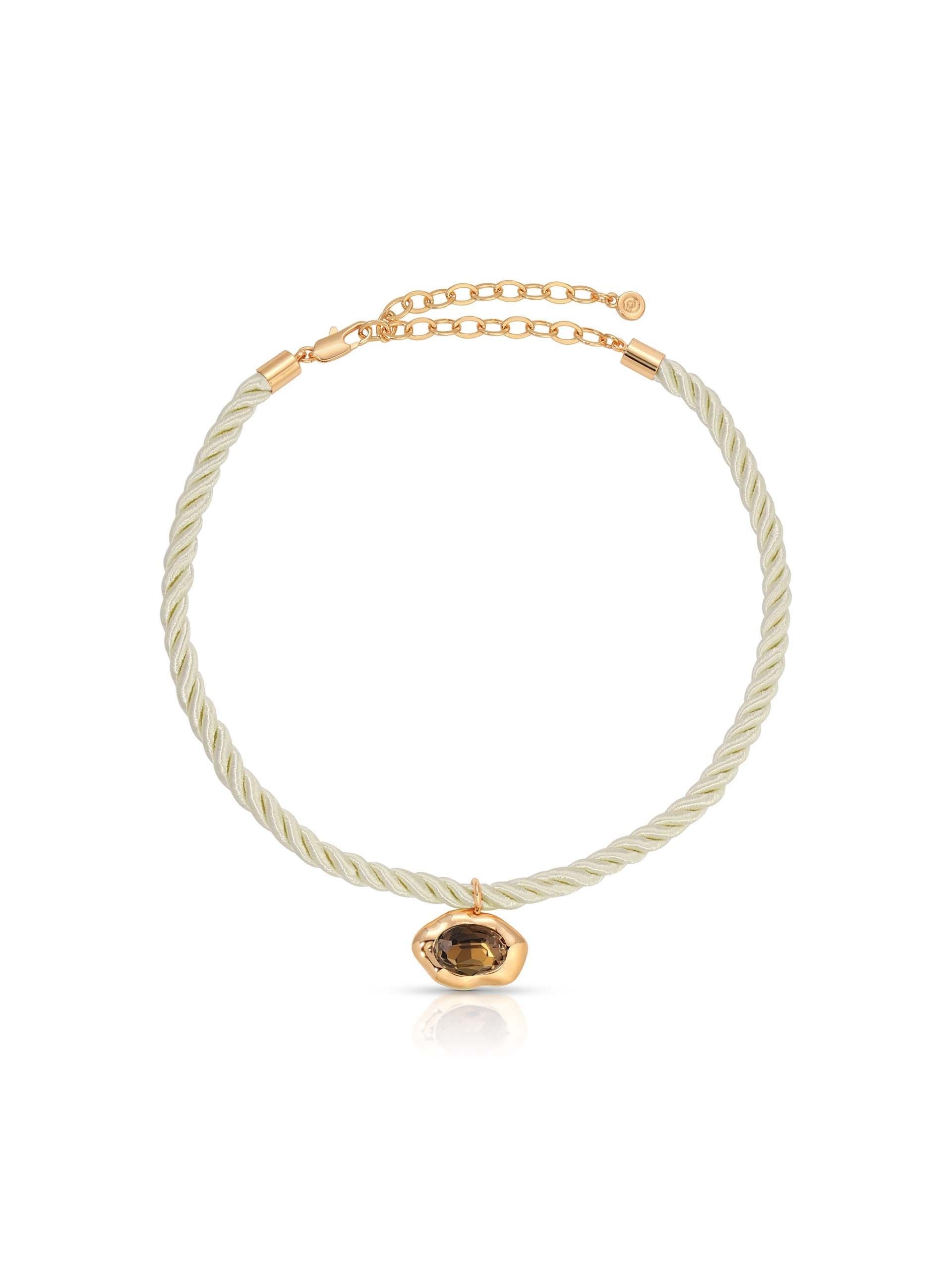 Molten Pendant Rope Necklace