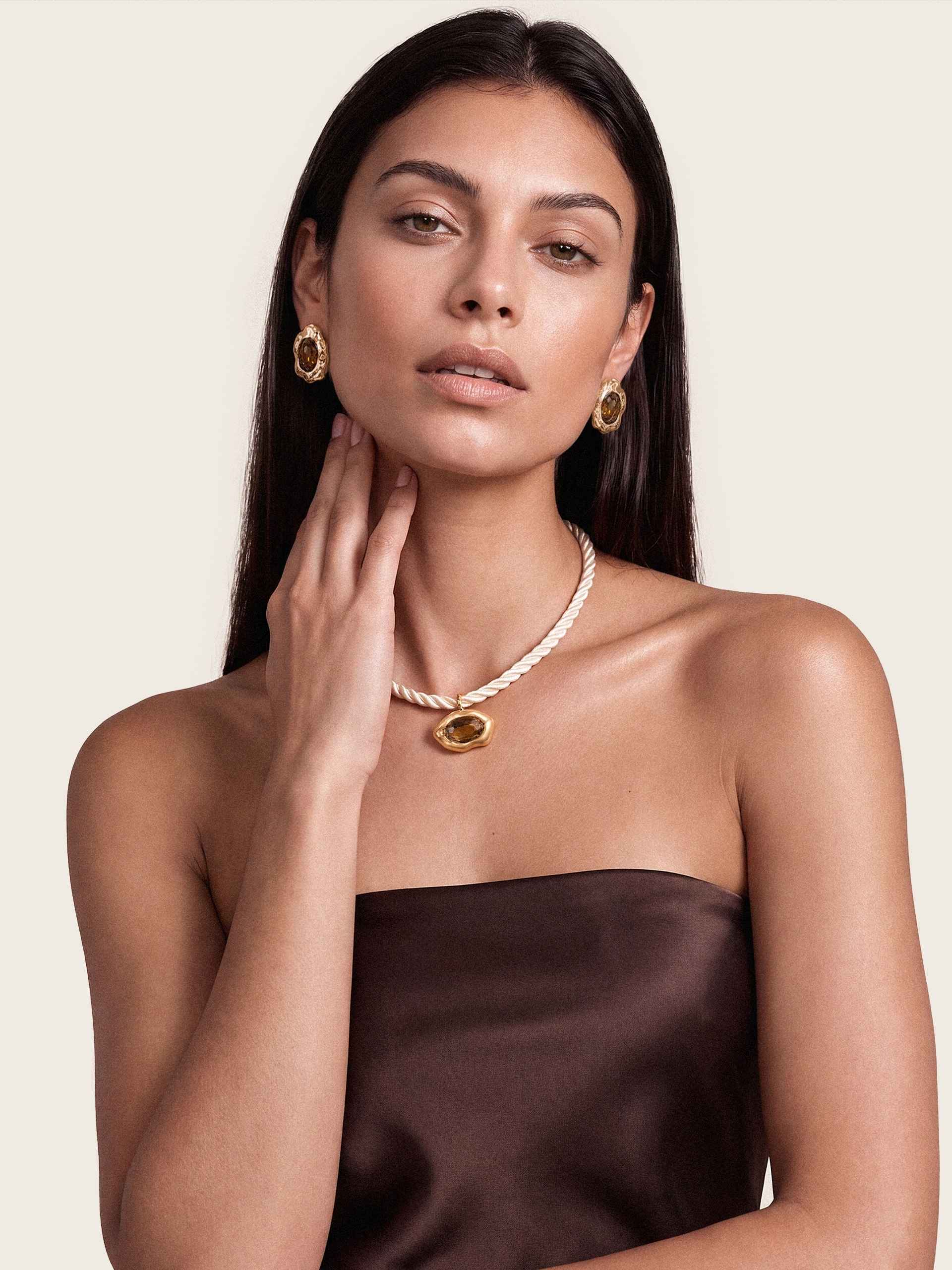 Smokey Quartz Molten Set