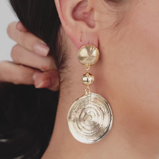 Swirl Pendant Dangle Earrings video