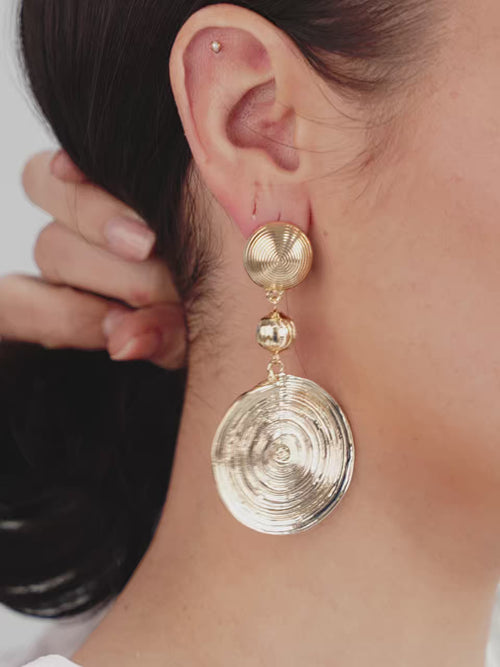 Swirl Pendant Dangle Earrings video