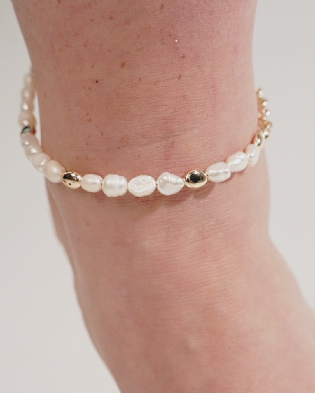 Day Dreamer Anklet with Crystal Charm on model in video