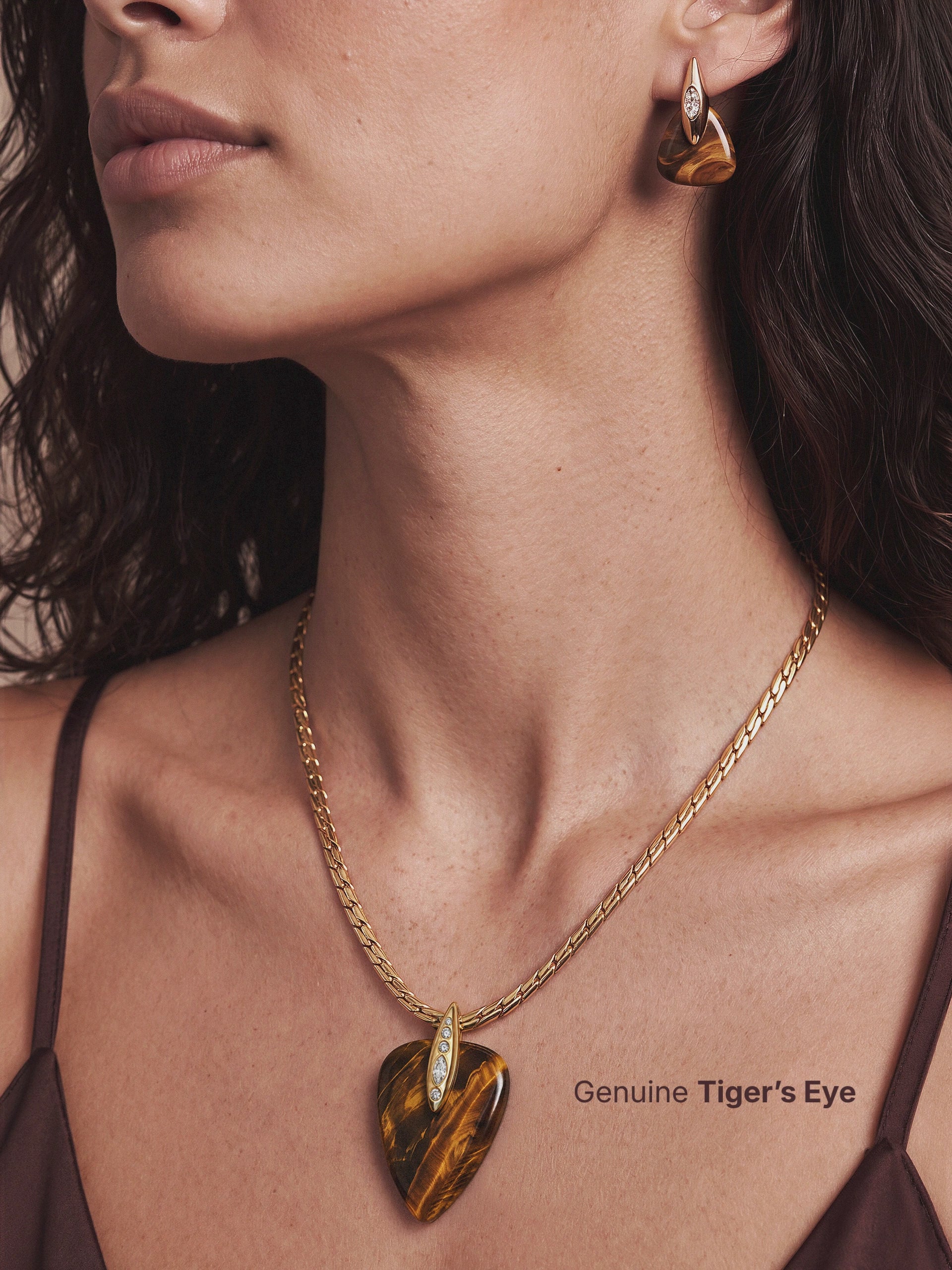 Solstice Set in Tiger's Eye