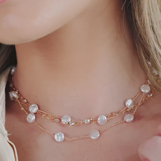 Dressed in Pearls Layered Necklace video