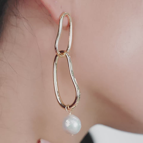 Mara Dangle Pearl Earrings video