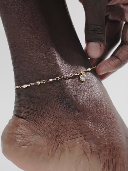 Day Dreamer Anklet with Crystal Charm video