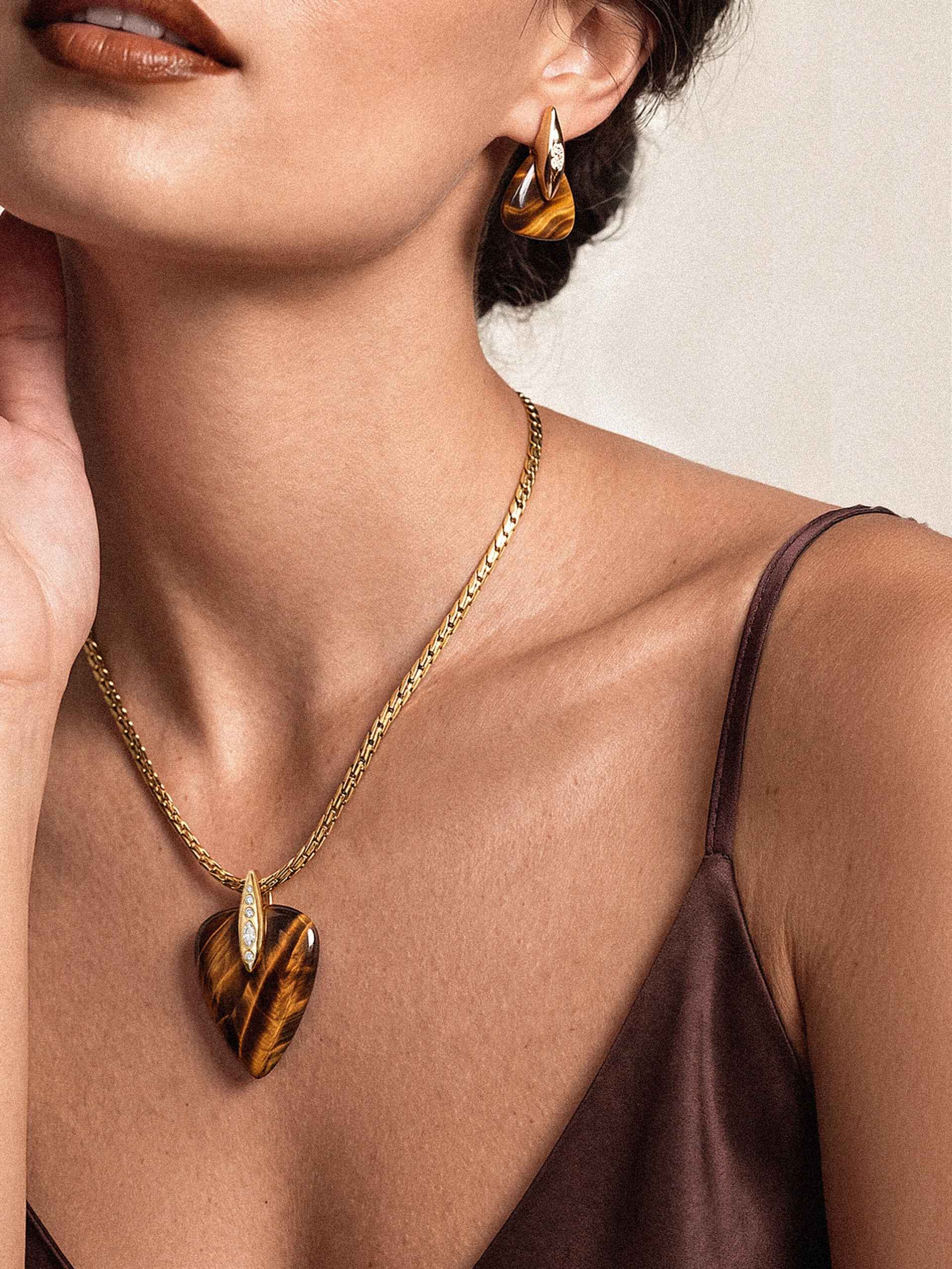 Solstice Set in Tiger's Eye