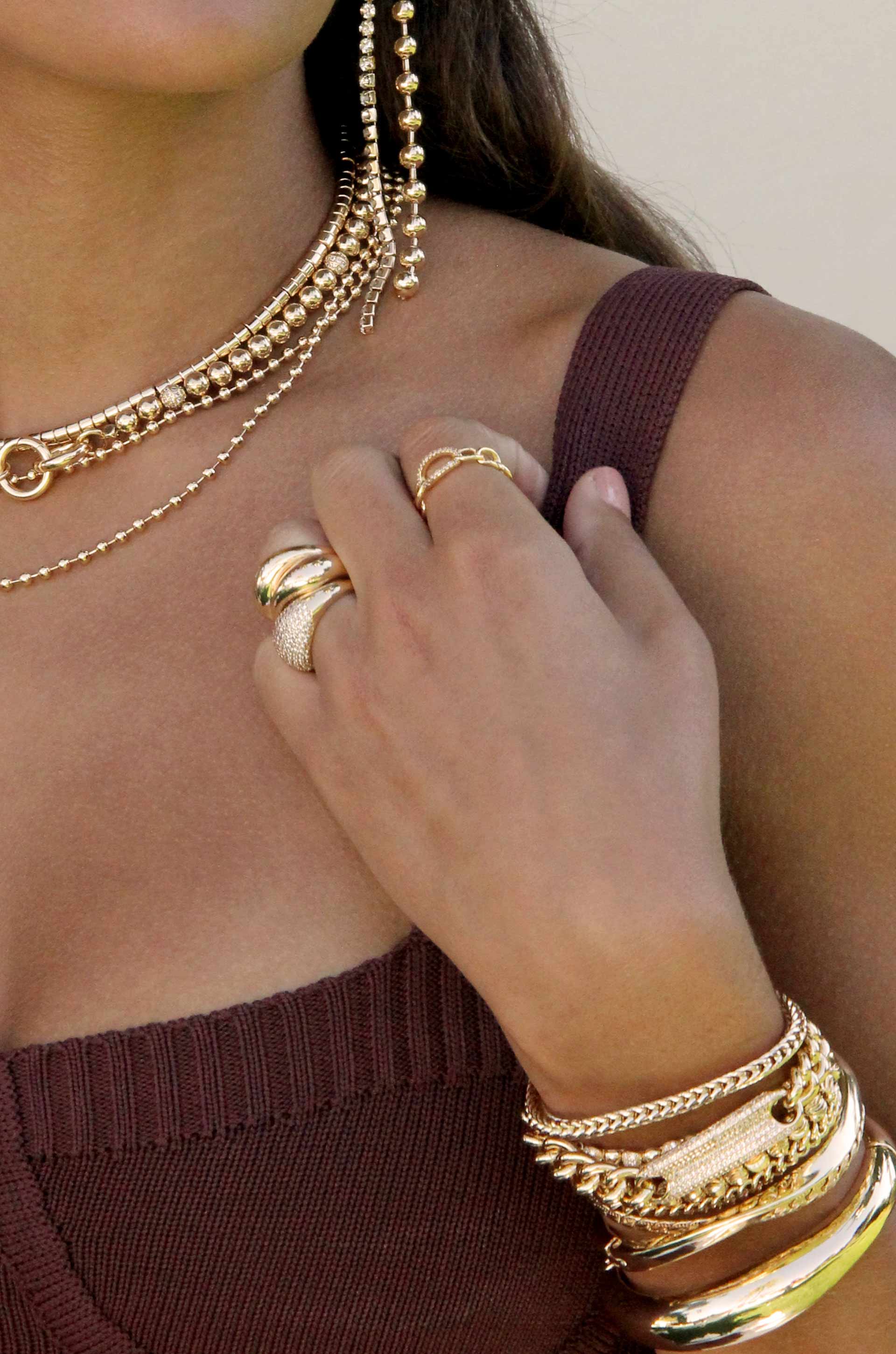 18k Diamond Multicoloured Sapphire Bracelet & Ring Set