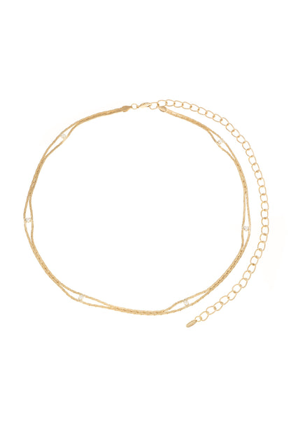 Always Relevant Gold Belt with Crystals on white background  2