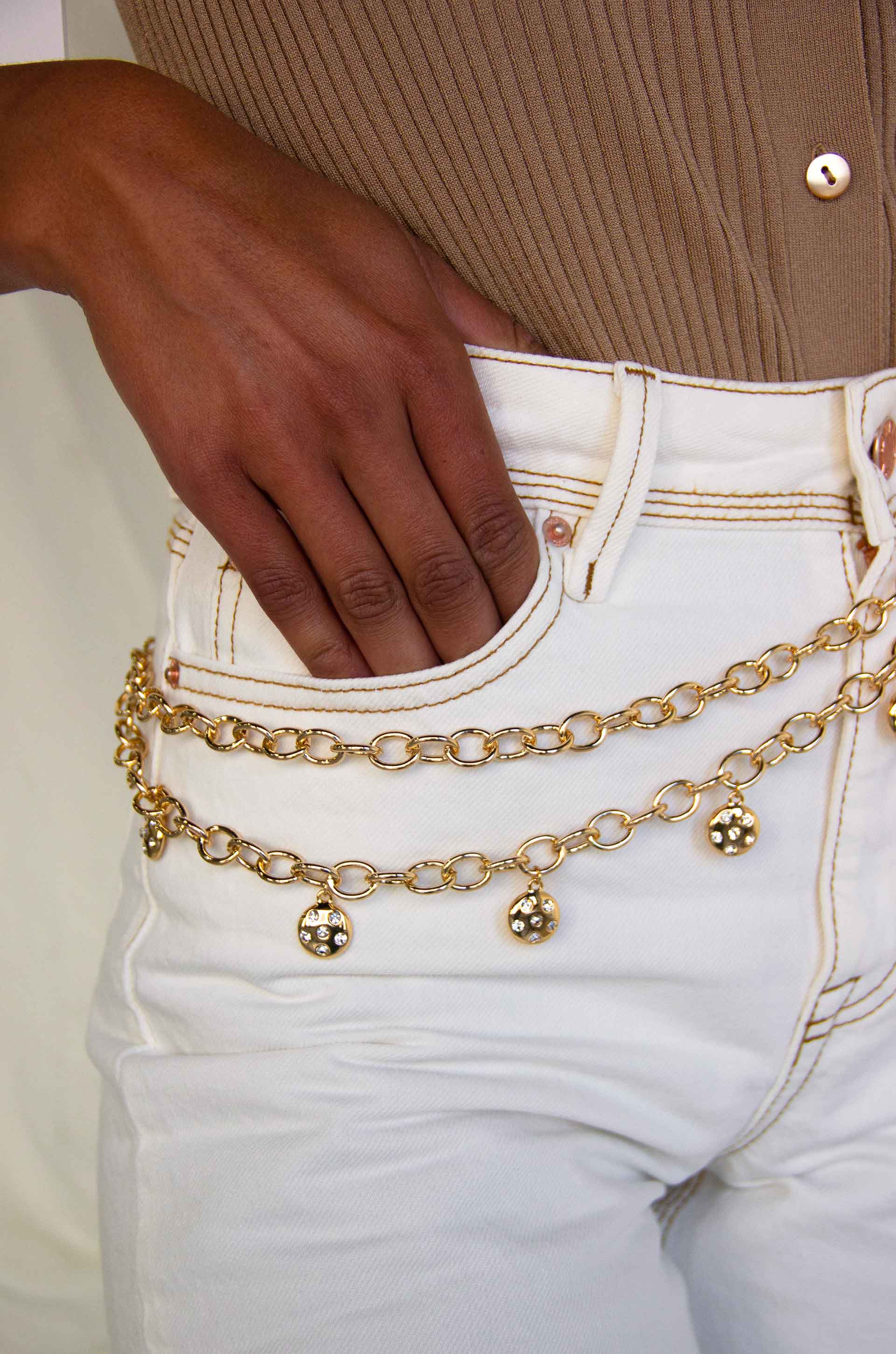 The Perfect Linked Belt on a model