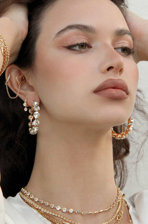 Crystal Warrior Hoop Earrings Second
