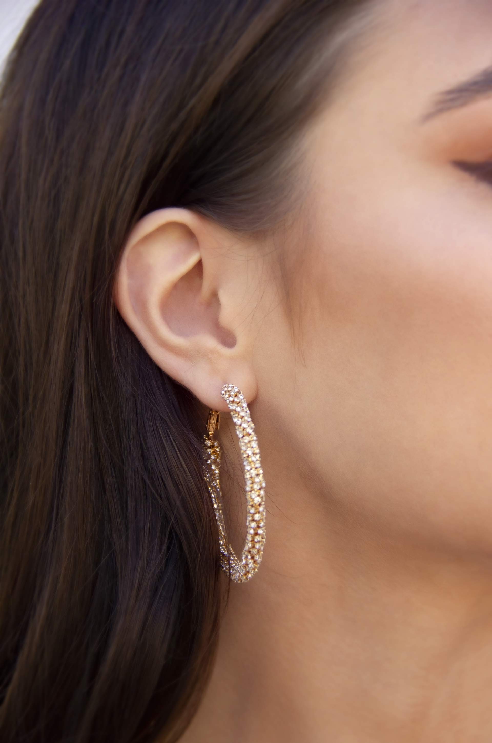 Rope chain earrings sale
