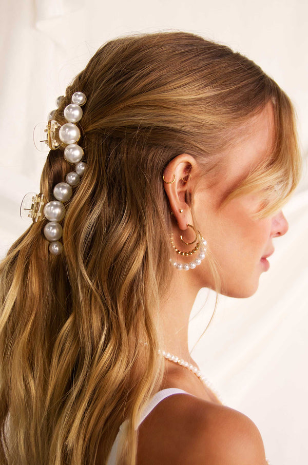 Pearl Hair Claw Set of 2 Second