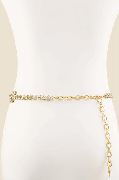 Crystal Destiny Belt in Gold back