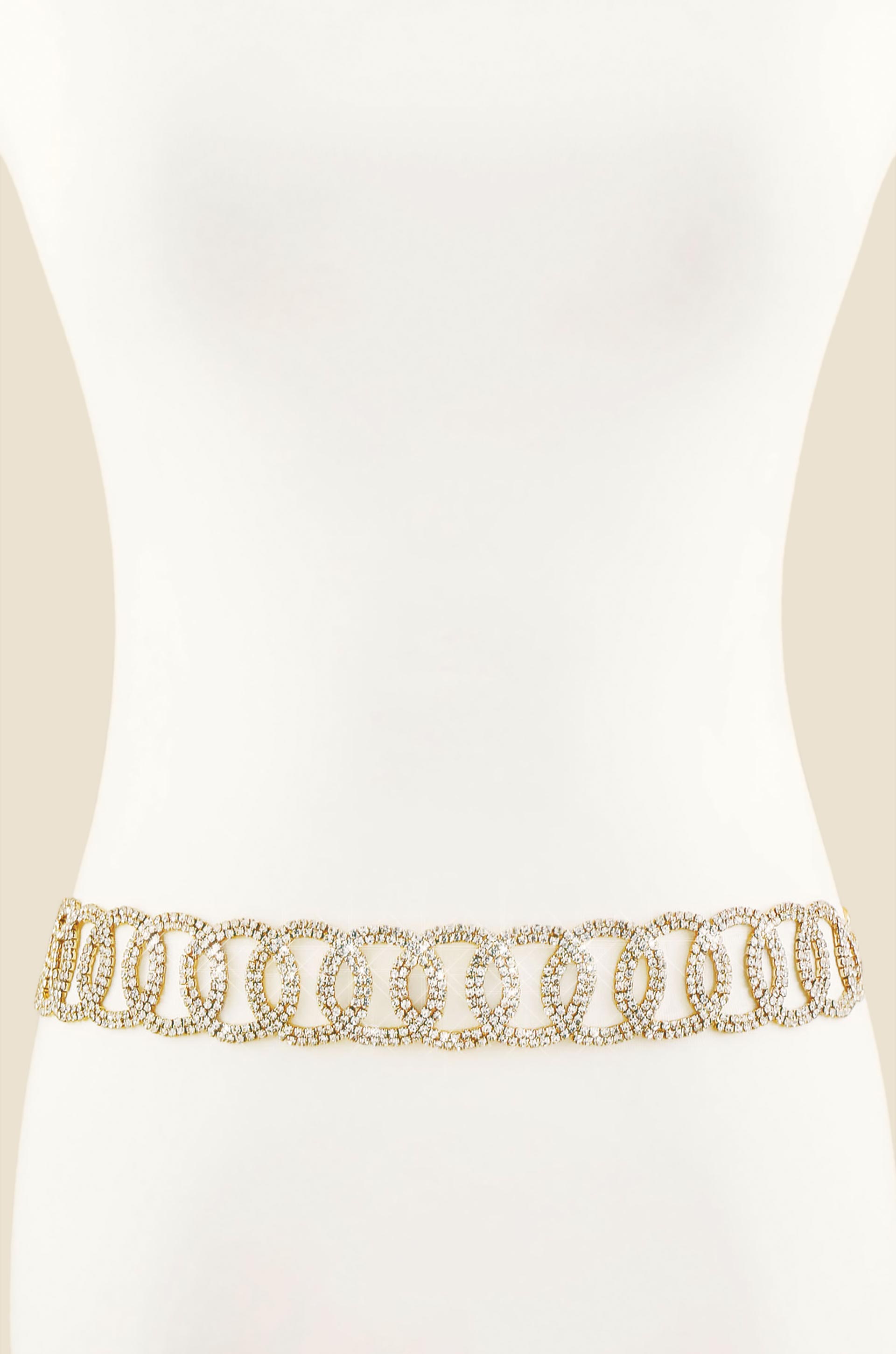 Crystal Loop Statement Belt front