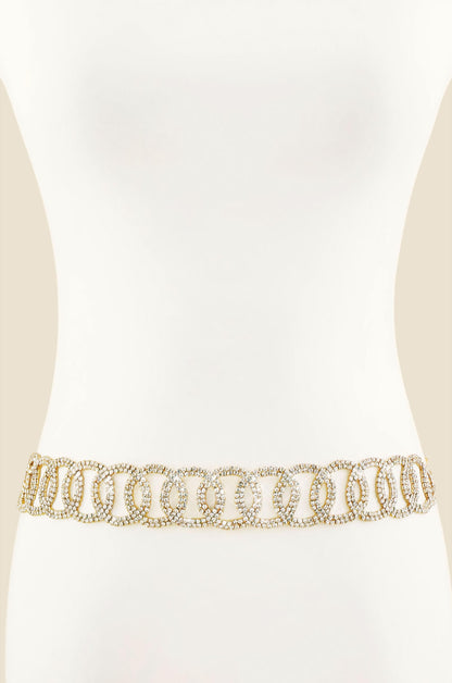 Crystal Loop Statement Belt front