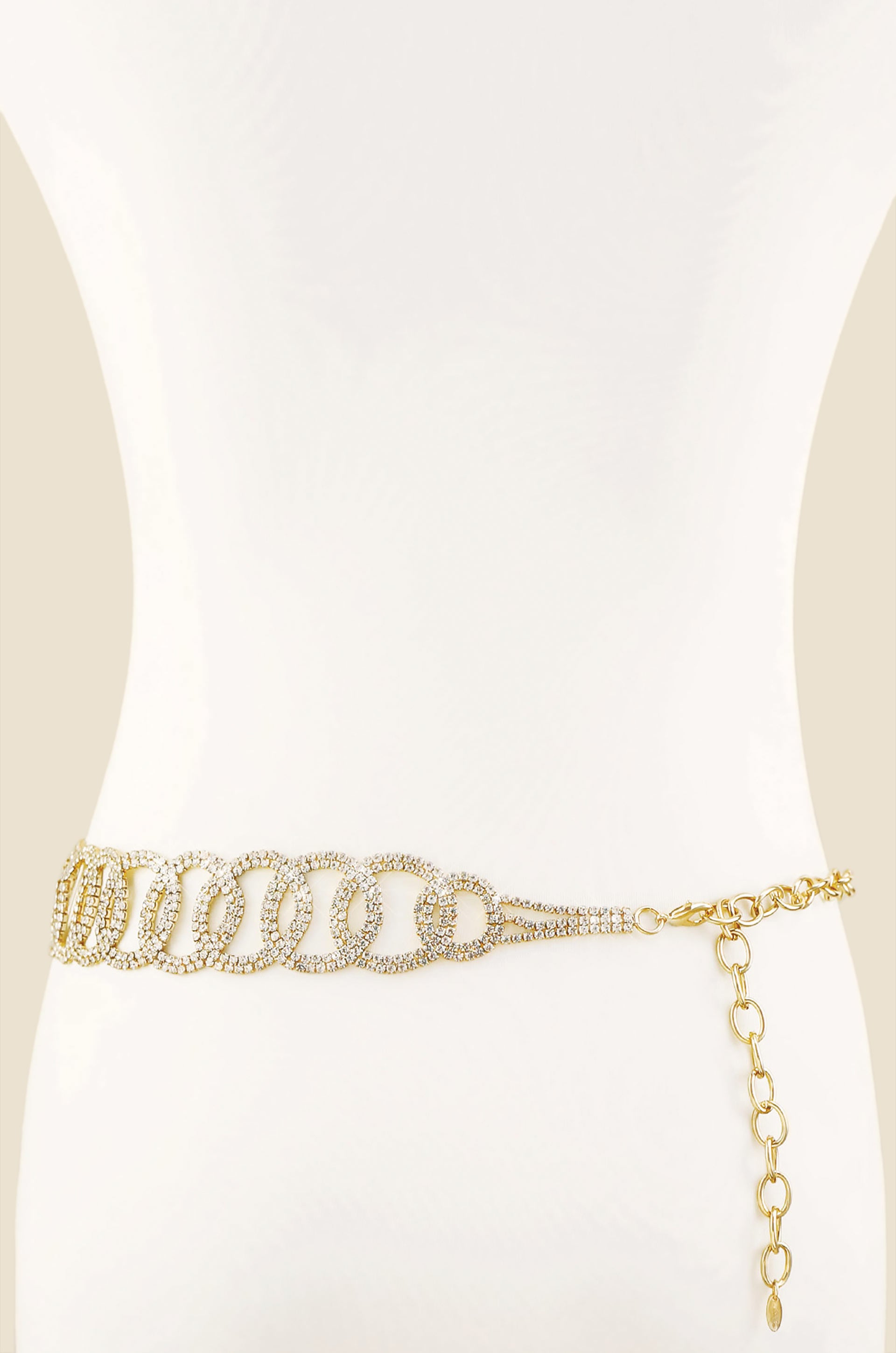 Crystal Loop Statement Belt back