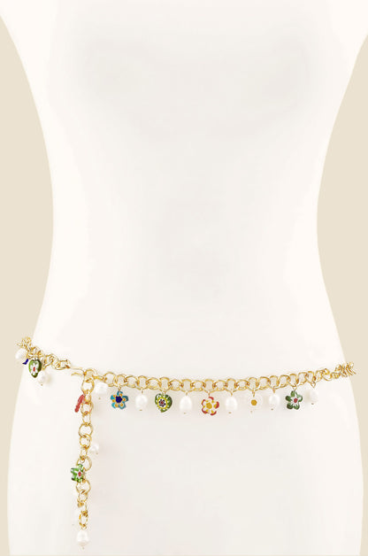 Sunny Days Pearl and Bead Belt front