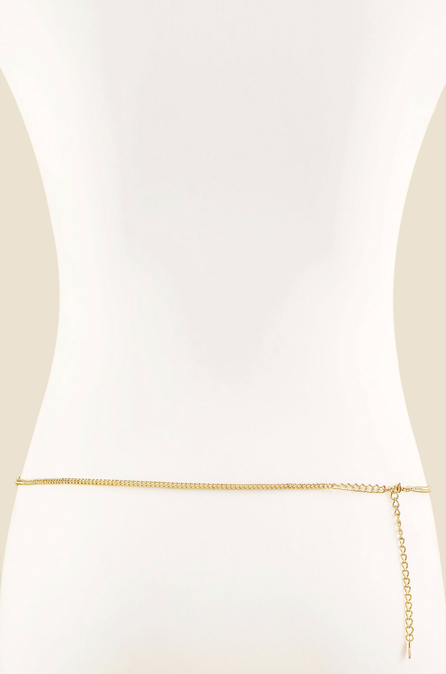 Iris Crystal and Gold Body Chain