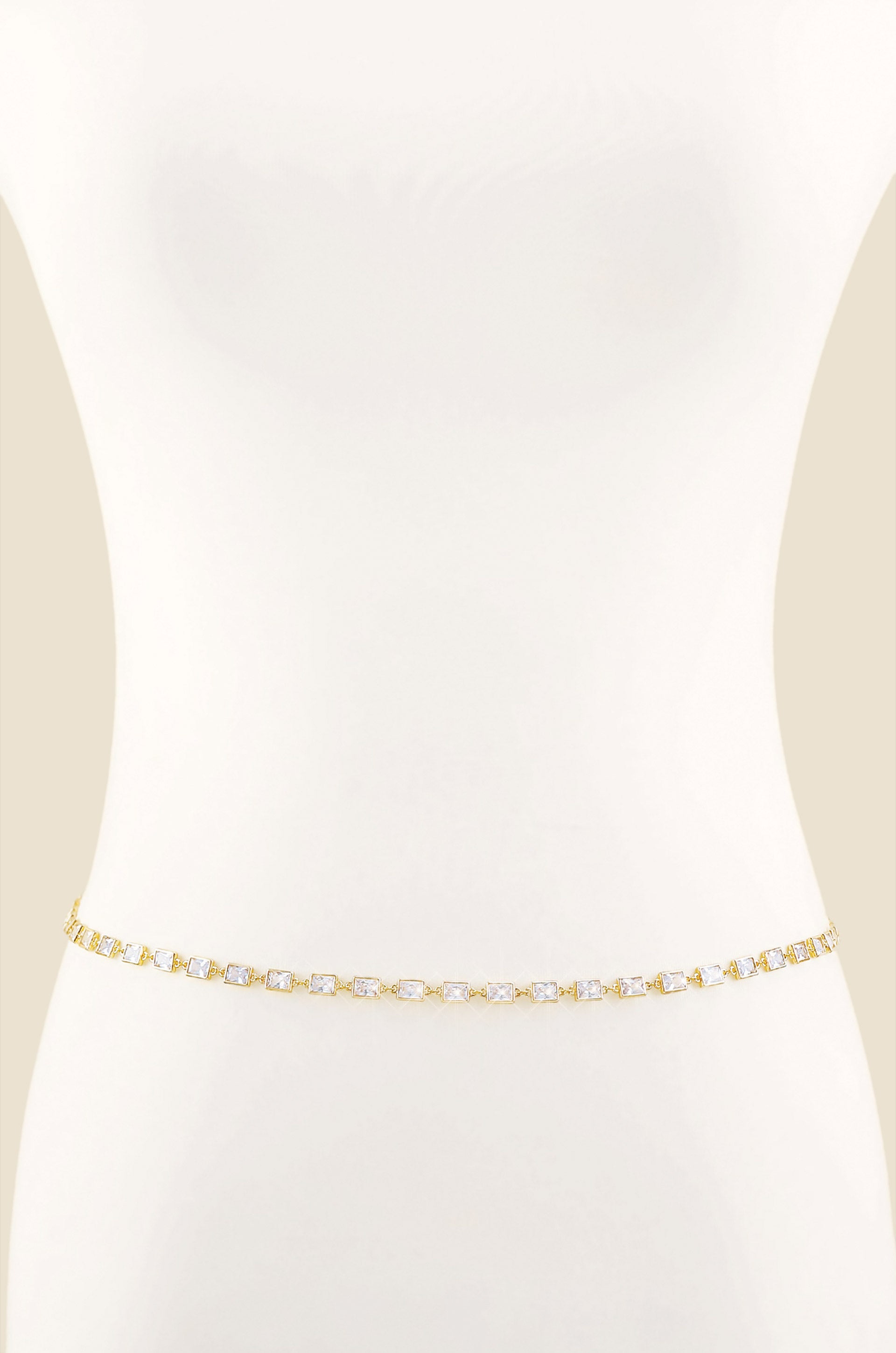 Simple Sparkle Body Chain front