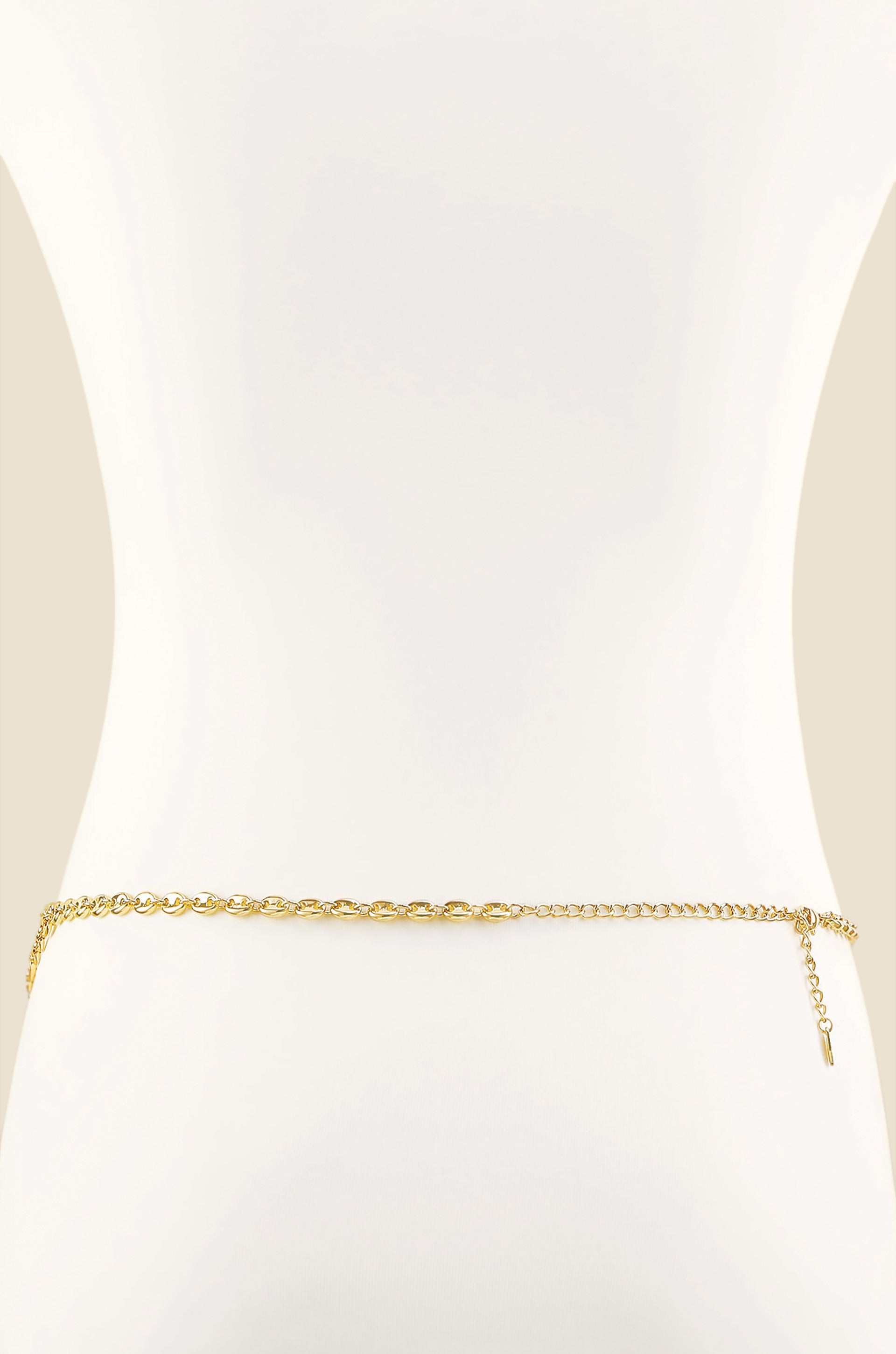 Golden Sun Sparkle Body Chain back