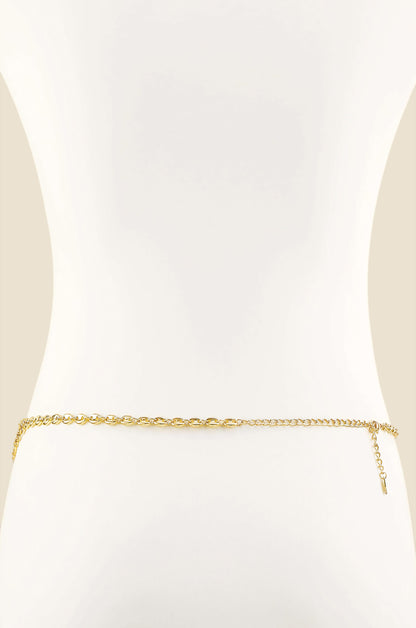 Golden Sun Sparkle Body Chain back