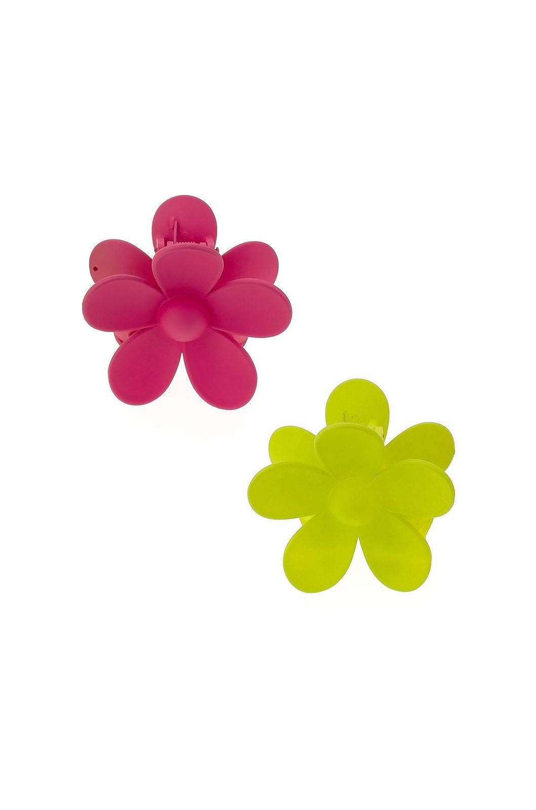 Flower Power Daisy Hair Claw Set on white 2