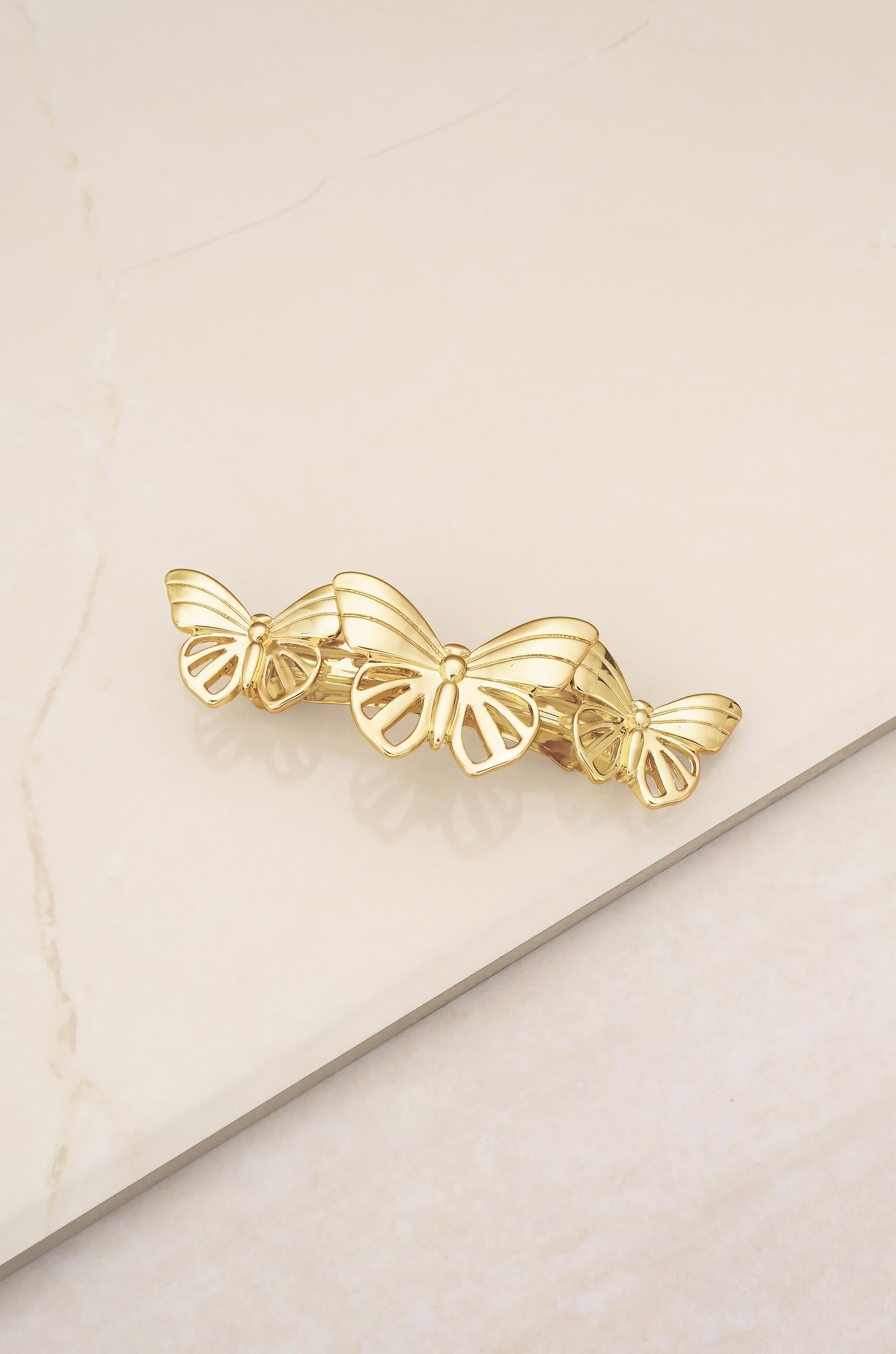 Butterfly Darling Barrette on slate