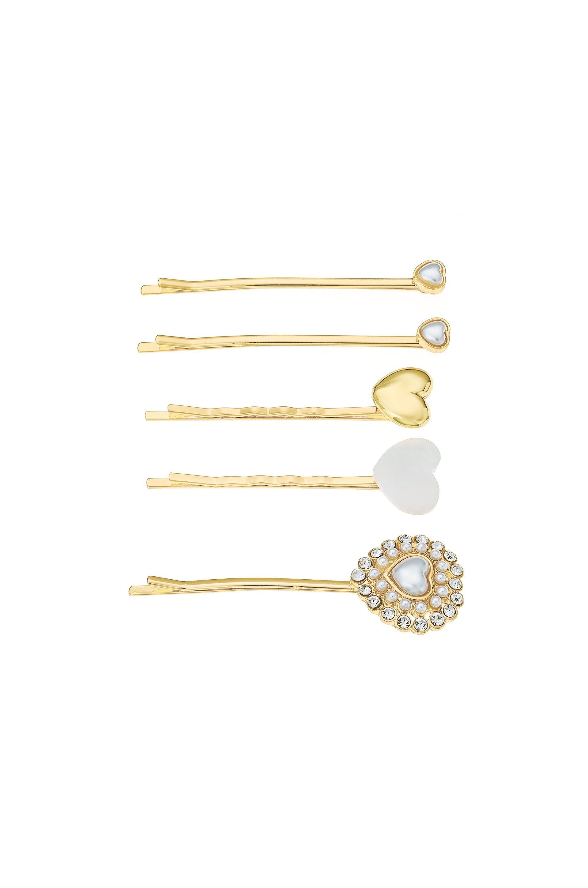 Lonely Hearts Club Hair Pin Set on white