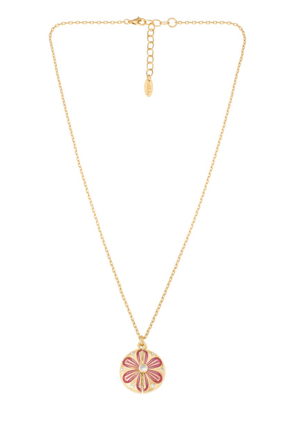 Be Kind Hidden Message Locket Necklace on white closed