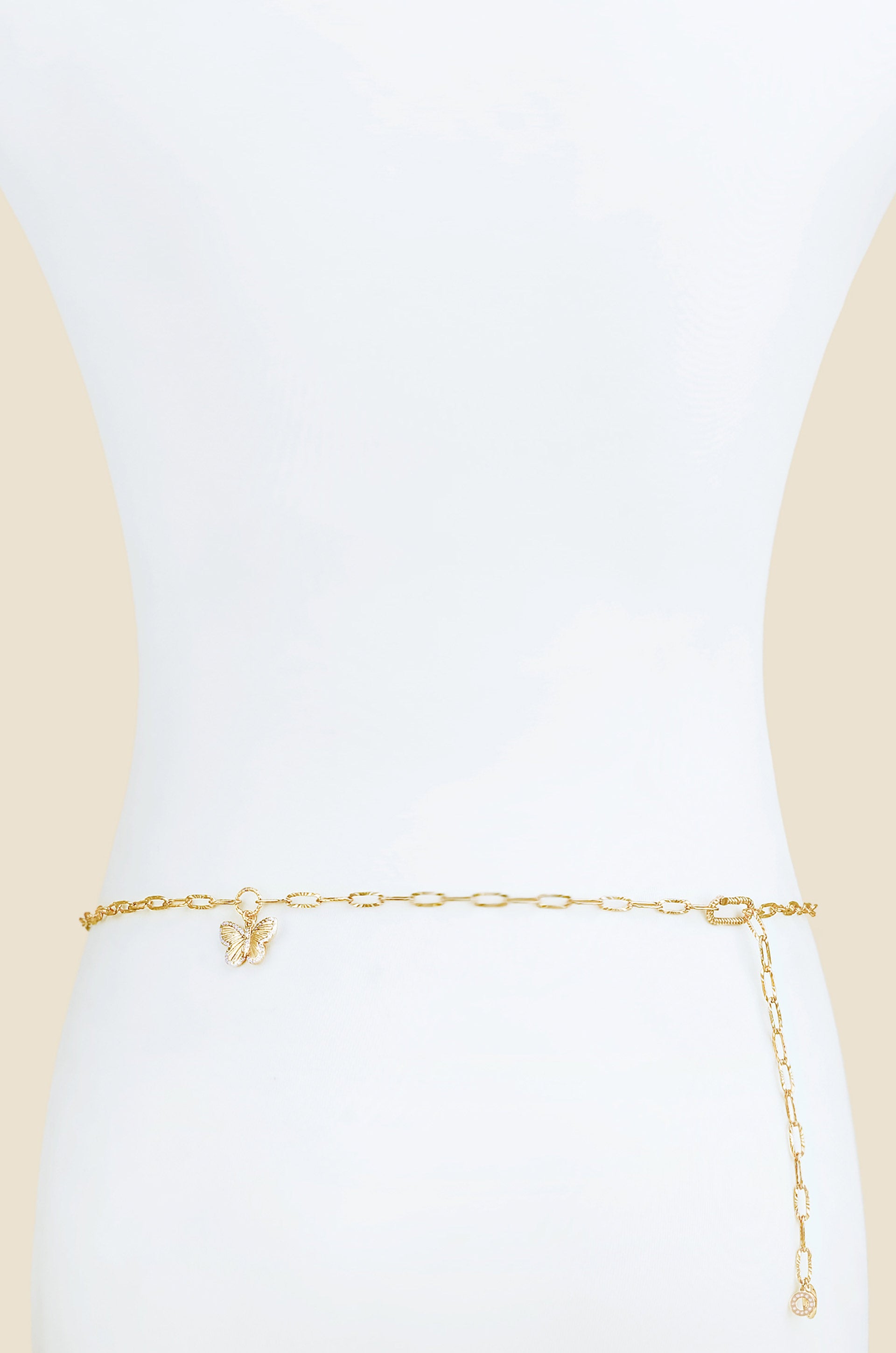 Simplicity Butterfly Belly Chain back