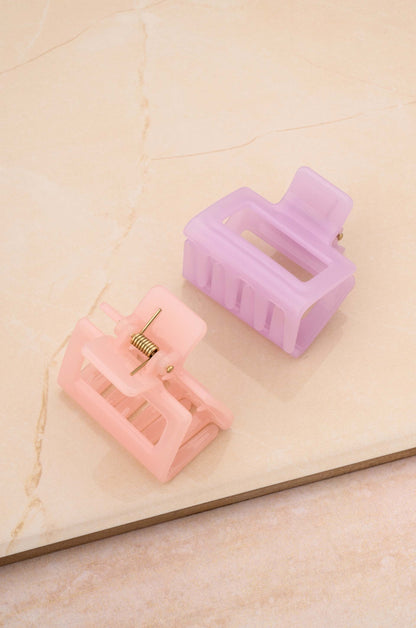 Gabriella Hair Claw Set on slate