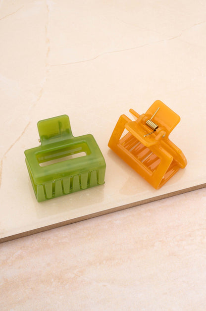 Gabriella Hair Claw Set on slate 2