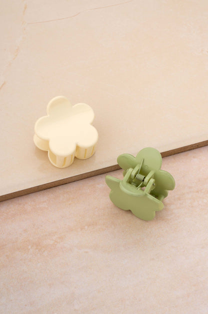 Flower Child Hair Claw Set on slate