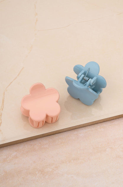 Flower Child Hair Claw Set on slate 2