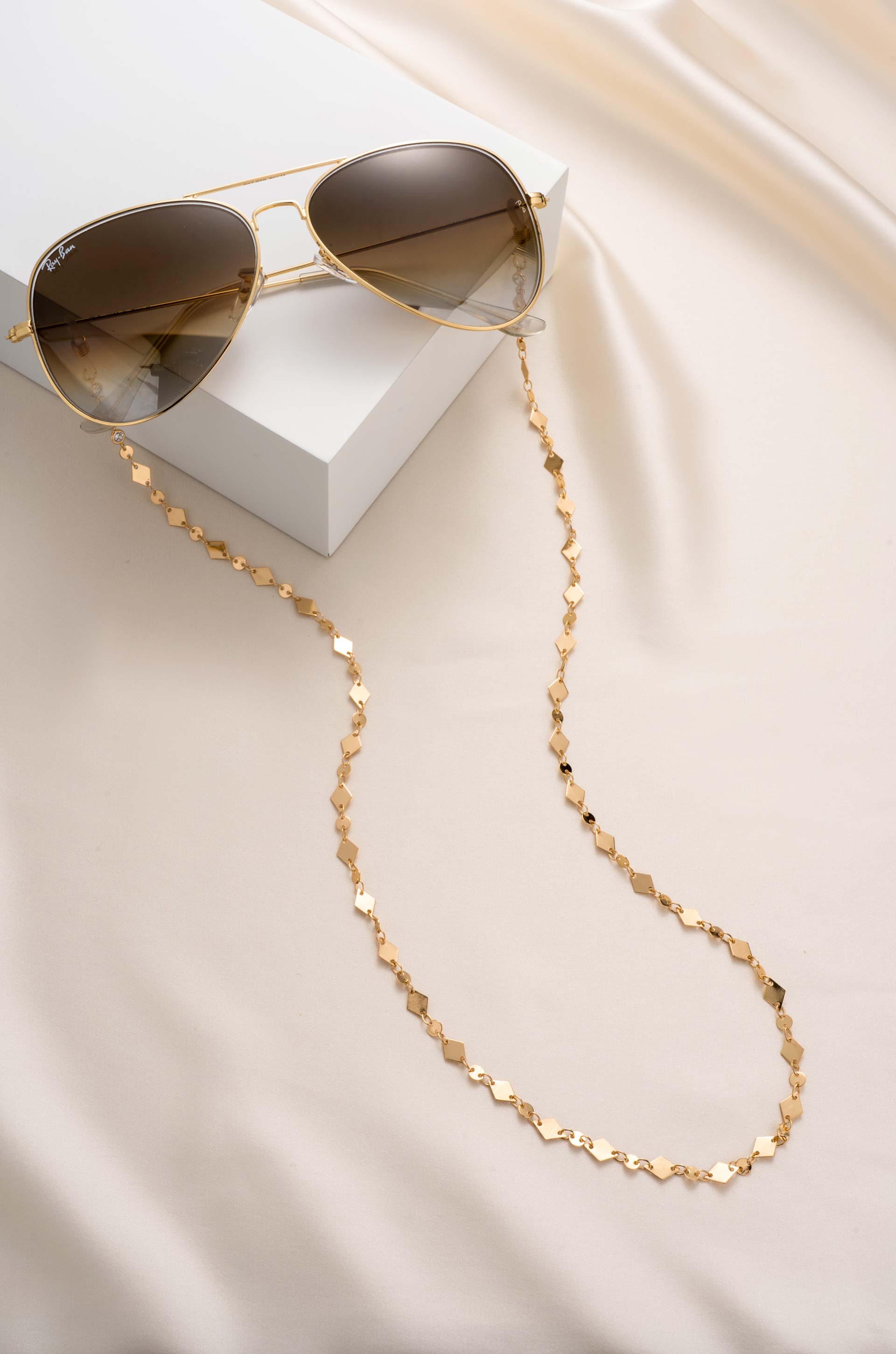 Real Aces Glasses Chain on slate