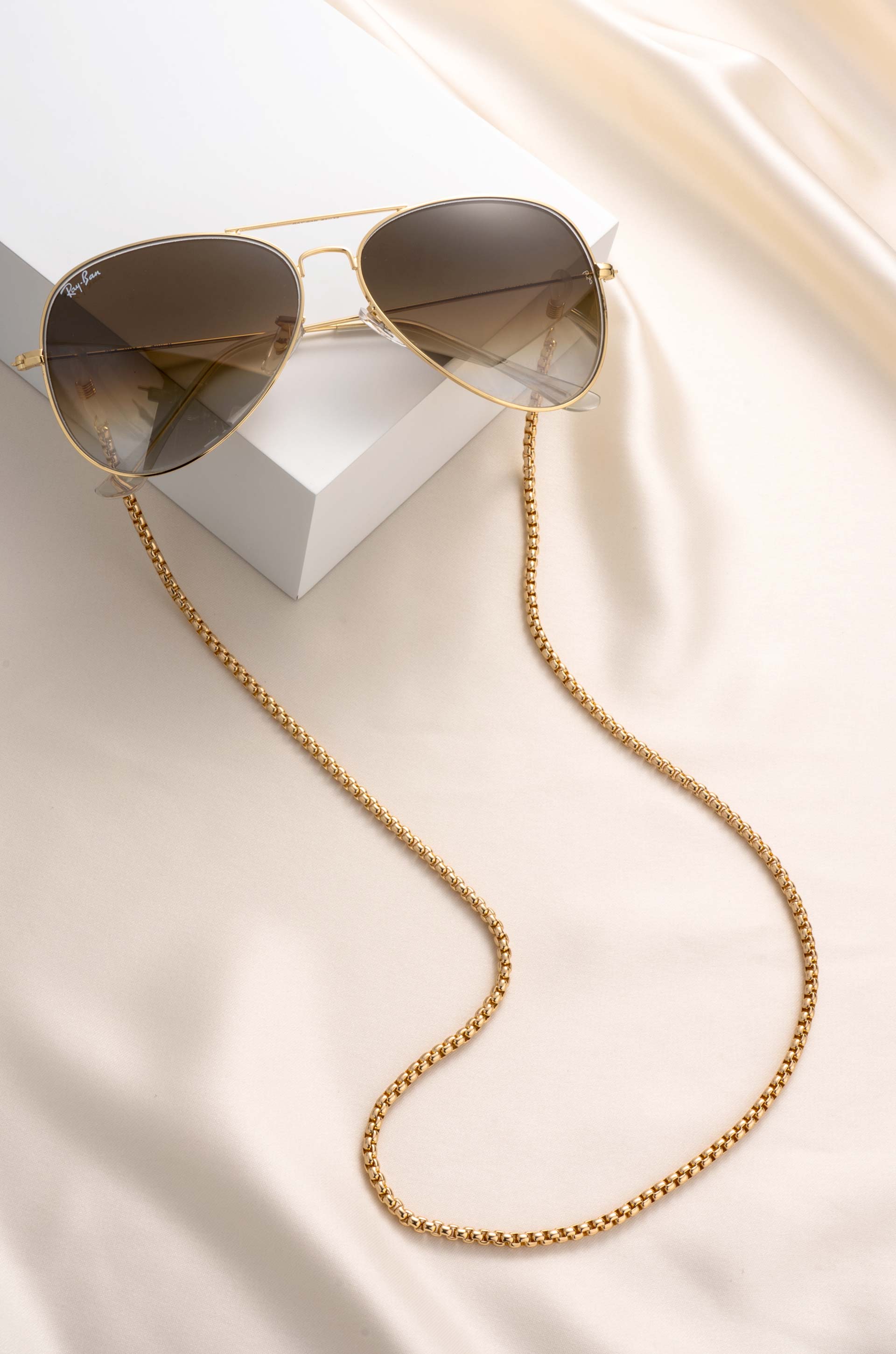 Linked Up Glasses Chain on slate