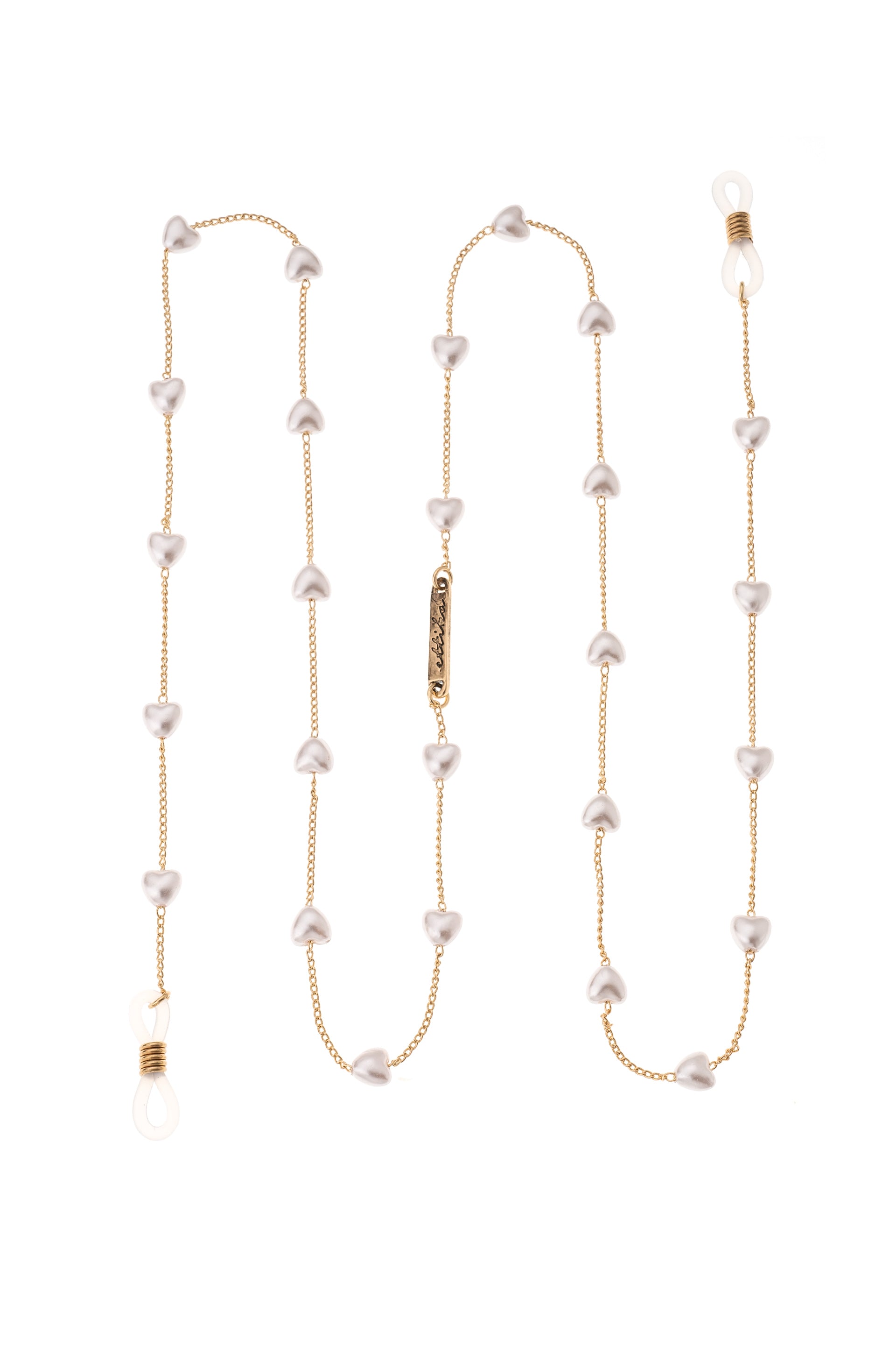 Pearl Lovers Glasses Chain on white 2