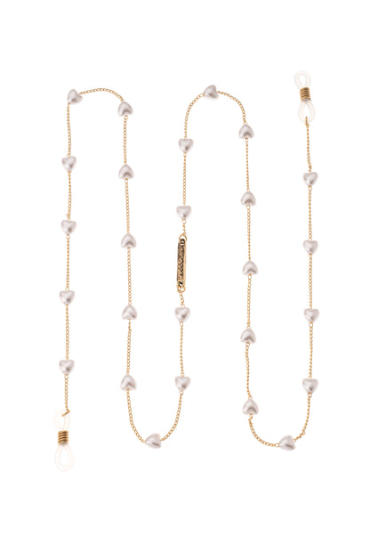 Pearl Lovers Glasses Chain on white 2